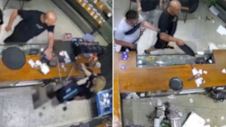 İstanbul'da kafede tartışma büyüyünce malzemeler dağıtıldı