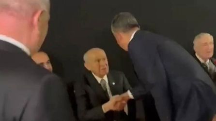 Bahçeli ve Özgür Özel Koç Holding'in 100. yıl etkinliğinde buluştu