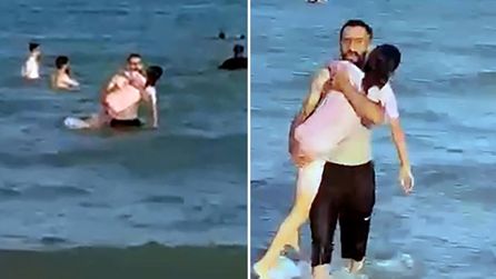 Adana sahilinde iki kız çocuğu boğulma tehlikesi yaşadı