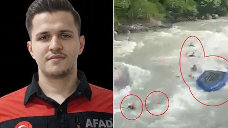 Rize'de AFAD personelinin kazasıyla ilgili görüntüler ortaya çıktı