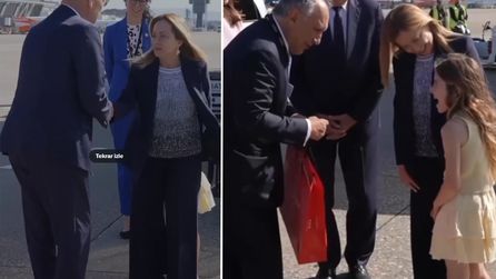 G-7 Zirvesi'nde Giorgia Meloni'nin kızı dikkat çekti