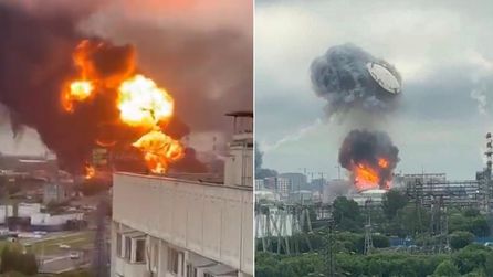 Moskova üzerinde Ukrayna İHA'larıyla yoğun saldırılar düzenlendi