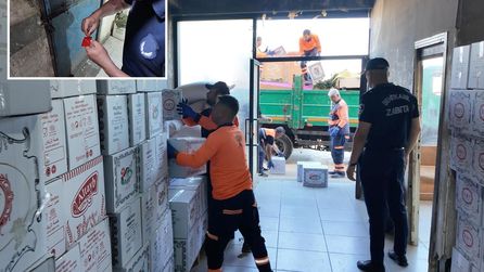 Şehitkamil'de bozuk gıda ele geçirildi, işletme kapatıldı