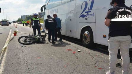 Ordu'da otobüse çarpan motosiklet sürücüsü kaza sonrası hayatını kaybetti
