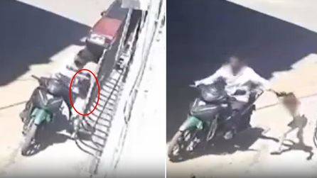 Gaziantep'te motosikletle kızı darbeden baba gözaltına alındı