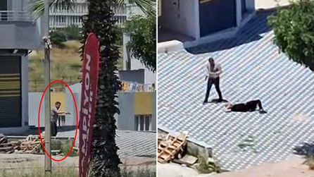 Emekli polis, oğlunu döner bıçağıyla saldırınca vurdu