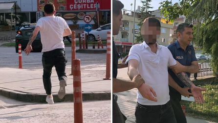 Hırsızlık kaydı bulunan şahıs polisten kaçarken yakalandı