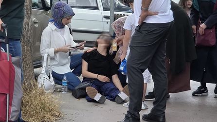 Samsun'da YKS öncesi sınav merkezlerinde yoğunluk oluştu
