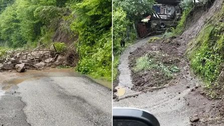 Artvin Aşağı Maden köyünde sağanak sonrası su baskınları yaşandı