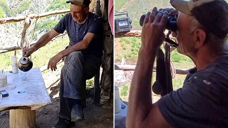 40 yıldır dağda tek başına! Geceleri ayı ve kurt nöbeti tutuyor