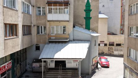 Erzurum'da Gerçek Minare Görünümünde Üç Boyutlu Tasarım Uygulandı