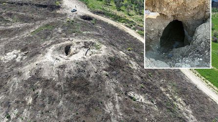 Çanakkale yangının ardından tümülüs definecilerin ilgi odağı oldu