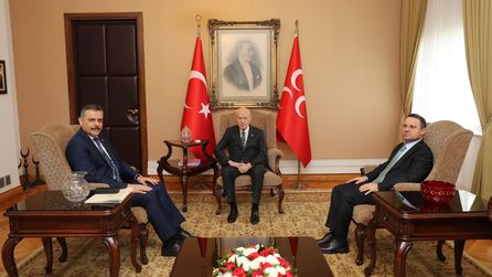 İçişleri ve Adalet Bakanları Bahçeli'yi Ziyaret Etti