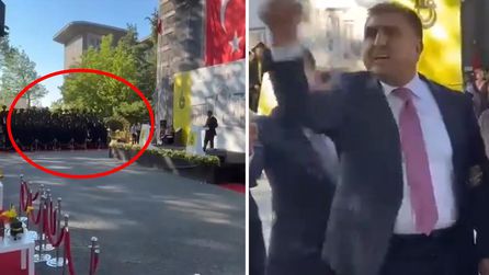 İstanbul Erkek Lisesi mezuniyetinde öğrenci protestosu yaşandı
