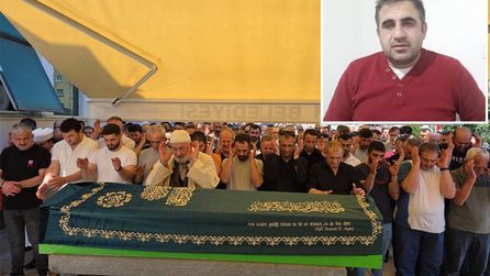Samsun'da fabrika kazasında yaşamını yitiren işçi defnedildi