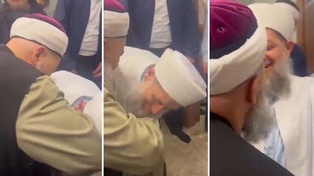 Cübbeli Ahmet, tahliye olan Yusuf Ziya Gümüşel'i evinde ziyaret etti