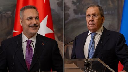 Hakan Fidan Moskova'da Sergey Lavrov ile basın toplantısı düzenledi
