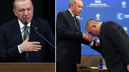 Recep Tayyip Erdoğan yeni belediye başkanlarına rozet taktı