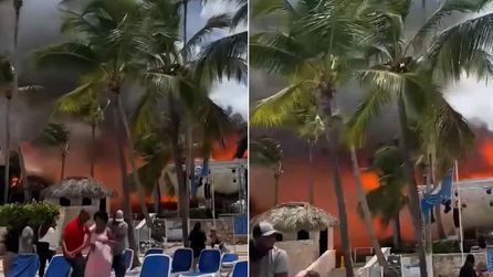 Dominik Cumhuriyeti'nde otel yangını: 1700 turist tahliye edildi