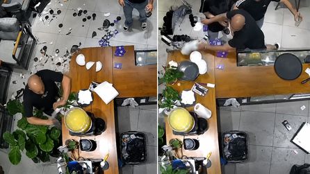 İstanbul'da kafe müşterisi, uyarılınca ortalığı karıştırdı