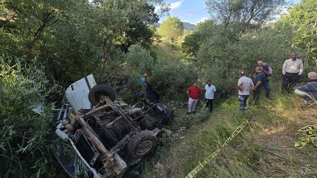 Bingöl'de kontrolden çıkan pikap uçuruma düşerek 3 kişi hayatını kaybetti