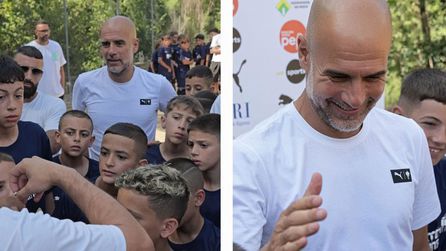 Pep Guardiola, Filistinli çocukları yaz kampında misafir etti