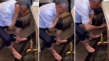 Özgür Özel'in abdest görüntüsü sosyal medyada tartışma yarattı