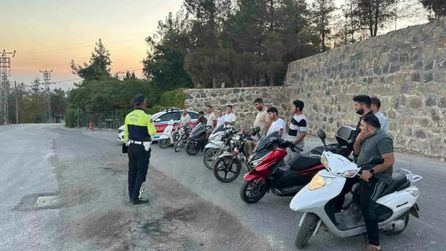 Gaziantep'te Motosiklet Sürücülerine 3,9 Milyon Lira Ceza Verildi