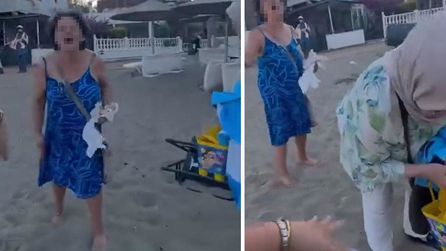 İzmir'de başörtülü anne ve kıza plajda sözlü saldırı gerçekleşti