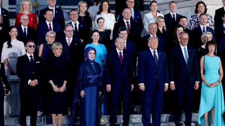 Emine Erdoğan, NATO liderlerinin eşlerini kabul etti