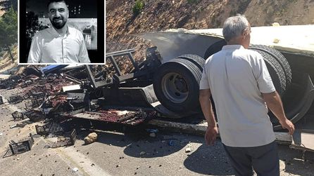 Mersin'de kamyon kazasında sürücü hayatını kaybetti