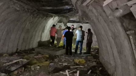 Zonguldak'ta yıkım sırasında bulunan sığınak 2'nci Dünya Savaşı'na ait
