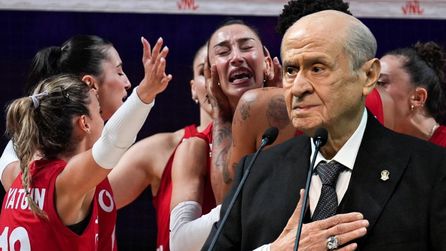 Bahçeli A Milli Kadın Voleybol Takımı'nı şampiyonluktan dolayı kutladı