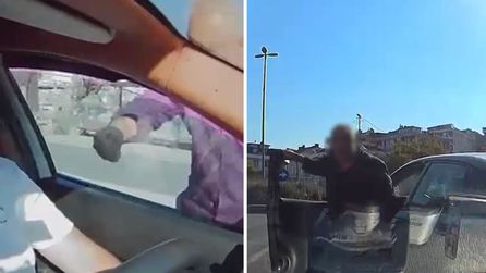 Beylikdüzü'nde taksiciye saldırdı, o anlar kameraya yansıdı