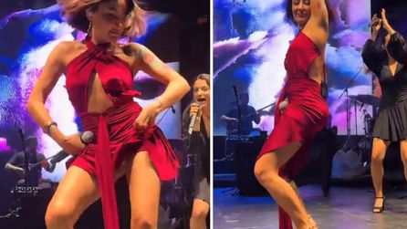 Melek Mosso'nun konserindeki dans performansına tepki