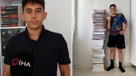 14 yaşındaki Hamza İncebay LGS'de Türkiye birincisi oldu