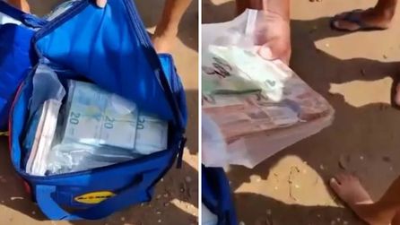 Sicilya'da plajda bulunan çantalarda 700 bin avro nakit para bulundu