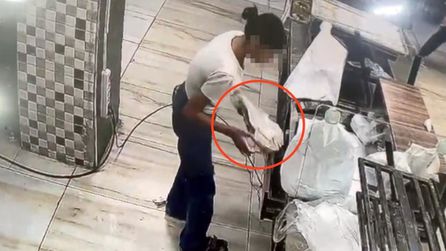 Diyarbakır'da ekmek fırınındaki hırsızlık güvenlik kamerasında