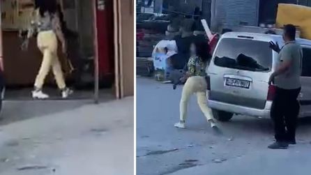 Afyonkarahisar'da Çekiçle Dükkanına Saldıran Kadın Olay Yarattı