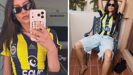 Shay Mitchell, Fenerbahçe formasıyla sosyal medyada dikkat çekti