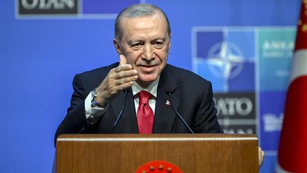 Cumhurbaşkanı Erdoğan basın toplantısında Yunan gazeteciye espri yaptı