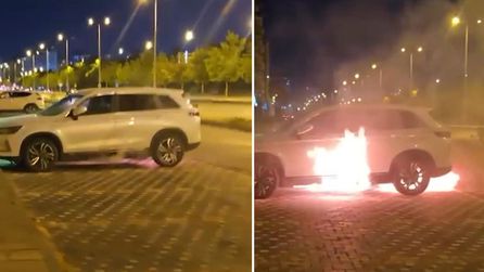 Kayseri'de elektrikli araç şarj istasyonunda yangın ve patlama
