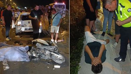 Manavgat'ta motosiklet kazasında bir kişi hayatını kaybetti