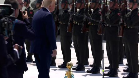 Trump Ankara'da Türk askerine Türkçe selam verdi