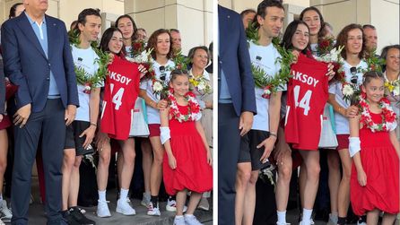 A Milli Kadın Voleybol Takımı Karmen Aksoy'u unutmadı