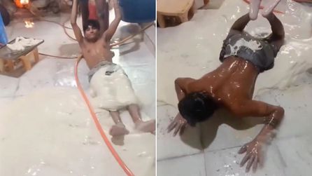 Hindistan'da gıda üretim tesisinde skandal görüntüler ortaya çıktı