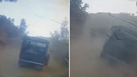 Çine'de orman yangını bölgesinde cip uçuruma düştü
