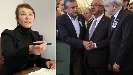 Deniz Baykal'ın eşi Olcay Baykal son yolculuğuna uğurlandı