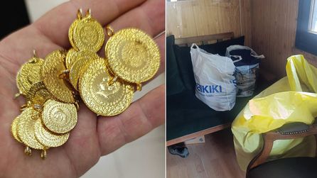Bağışlanan kıyafetlerden para ve altın bulundu