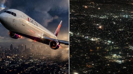 Chicago'da Delta Uçağı Havai Fişekle Temas Etti